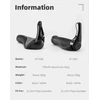 Rockbros BT1007B Bicycle Holder Set with Horns – juodos spalvos