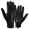 Rockbros cycling pirštinės spring/summer/autumn, full, size: XL – juodos spalvos