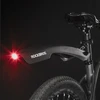 Rockbros DNB8001 purvasaugis su raudonu LED žibintu – juodos spalvos