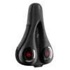 Rockbros LF044R saddle cover + rain cover – juodos spalvos and red