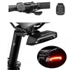 Rockbros LKWD-R1 Rear Bike Light with lazerinis and Remote Control + Micro USB – USB-A Cable – juodos spalvos