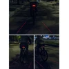 Rockbros LKWD-R1 Rear Bike Light with lazerinis and Remote Control + Micro USB – USB-A Cable – juodos spalvos