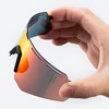 Rockbros Polarized dviratininko akiniai su UV apsauga ir Corrective Insert – pilkos spalvos