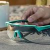 Rockbros Polarized dviratininko akiniai su UV apsauga ir Corrective Insert – pilkos spalvos