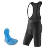 Rockbros RK2002XL bib shorts with XL pad – juodos spalvos