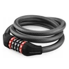 Rockbros RKS507-1BK bicycle lock with combination 1.8 m – juodos spalvos