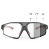 Rockbros SP216BK photochromic UV400 dviratininko akiniai – juodos spalvos and raudonos spalvos