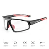 Rockbros SP216BK photochromic UV400 dviratininko akiniai – juodos spalvos and raudonos spalvos