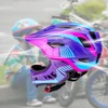 Rockbros TT-32SBPP-S Children's Bike Helmet with Detachable Chin Size S - Violetinė-Rožinė
