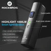 Rockbros V9M-1000 priekinis dviračio žibintas 1000lm - juodos spalvos