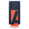 Dėklas „Samsung Galaxy A53 5G“ silikoninis dangtelis su „Navy“ dirželiu