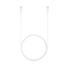 112803 EP-DX310JWE Samsung USB-C/USB-C duomenų kabelis 3A 1.8m baltos spalvos (Bulk)