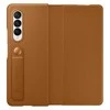 Dėklas Samsung Galaxy Z Flip 3 5G odinis atverčiamas dangtelis kupranugaris