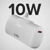 SBS EcoPower 5000 mAh 10W išorinė baterija su integruotu USB-C prievadu - Baltas