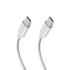 SBS TECABLETISSUETCC2G kabelis 2 x USB-C 2m 60W with Power Delivery – pilkos spalvos