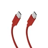 SBS TECABLETISSUETCCR USB-C – USB-C 1.5m 60W pintas kabelis – raudonos spalvos