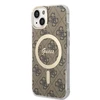 „Guess“ GUBPP14SH4EACSW dėklas + įkroviklis, „iPhone 14 6.1“ ratukas / kietas dėklas su ratuku, 4G, „MagSafe“ spausdinimas