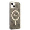 „Guess“ GUBPP14SH4EACSW dėklas + įkroviklis, „iPhone 14 6.1“ ratukas / kietas dėklas su ratuku, 4G, „MagSafe“ spausdinimas