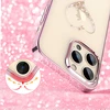 Silicone with Swarovski crystals Kingxbar Wish Series iPhone 14 Plus – dėklas telefonui rožinės spalvos