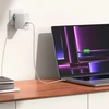 SPIGEN ArcStation Pro GaN-1402 maitinimo įkroviklis, 2x USB-C, 140W baltos spalvos