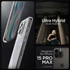 Spigen Crystal Hybrid, crystal dėklas telefonui skaidrus – Apple iPhone 15 Pro Max