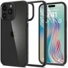 Spigen Crystal Hybrid, matte dėklas telefonui juodos spalvos – Apple iPhone 15 Pro