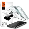 Apsauginis stiklas telefonui Apple iPhone 15 Pro Max Spigen Glas.tr „EZ Fit” FC 2-pack juodos spalvos krašteliu