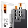 Samsung Galaxy S23 FE Spigen Optik. TR ”EZ FIT” kameros apsauga 2-pack juodos spalvos