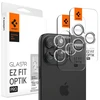 Spigen KAMEROS OPTIK.TR "EZ FIT" KAMEROS KAMEROS APSAUGOS 2 PAKUOTĖS IPHONE 14 PRO / PRO MAX / 15 PRO / PRO MAX CRYSTAL CLEAR