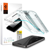 Stiklinis dėklas + Spigen Glas.tR EZ Fit 1-Pack aplikatorius, skirtas iPhone 15 Pro Max