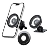 Automobilinis laikiklis telefonui Spigen MFT13 2in1 MagSafe sidabro spalvos
