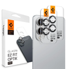 Spigen Optik Pro GLAS.TR "Ez Fit" 2-pack Camera Cdėklas skirtas Samsung Galaxy S25 Edge – juodos spalvos