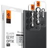 Samsung Galaxy S24 Ultra Spigen Optik. TR ”EZ FIT” kameros apsauga 2-pack juodos spalvos