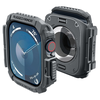 Dėklas Apple Watch 10 (46mm) Spigen Rugged Armor Dark pilka