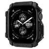 Dėklas Apple Watch 10 (42mm) Spigen Rugged Armor Matte juodas