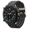 „Spigen Rugged Armor“, matinis juodas - „Galaxy Watch 8 Classic“ (46 mm)