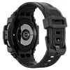 „Spigen Rugged Armor Pro“ – dirželis + dėklas, skirtas „Samsung Galaxy Watch 7“ 44 mm (matinis juodas)