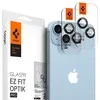 Spigen OPTIK.TR „EZ Fit” Kameros apsauga 2-pack Apple iPhone 14/14 Plus juodos spalvos