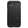 Spigen Tough Armor MagSafe Apple iPhone SE 4 (2025) su Stand – dėklas telefonui juodos spalvos