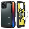 Spigen Tough Armor MagSafe su stoveliu Apple iPhone 16 Pro – dėklas telefonui žalios spalvos