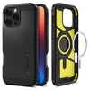 Spigen Tough Armor MagSafe su stoveliu Apple iPhone 16 Pro – dėklas telefonui juodos spalvos