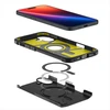 Spigen Tough Armor MagSafe su stoveliu iPhone 16 – dėklas telefonui, juodos spalvos