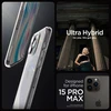 Spigen Ultra Hybrid dėklas skirtas Apple iPhone 15 Pro Max, spalva - Crystal Clear