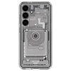 Samsung Galaxy S24 Spigen Ultra Hybrid Crystal Zero One telefono dėklas baltos spalvos