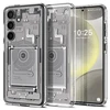 Samsung Galaxy S24 Spigen Ultra Hybrid Crystal Zero One telefono dėklas baltos spalvos