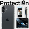 Spigen Ultra Hybrid Apple iPhone 16 – dėklas telefonui skaidrus