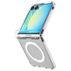 Dėklas „Spigen Ultra Hybrid Pro MagSafe“, skaidrus baltas - „Samsung Galaxy Z Flip7“