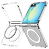 Dėklas „Spigen Ultra Hybrid Pro MagSafe“, skaidrus baltas - „Samsung Galaxy Z Flip7“