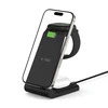 Įkrovimo stotelė Tech-Protect QI15W-A36 3in1 skirta Apple – juodos spalvos