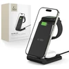Įkrovimo stotelė Tech-Protect QI15W-A36 3in1 skirta Apple – juodos spalvos
